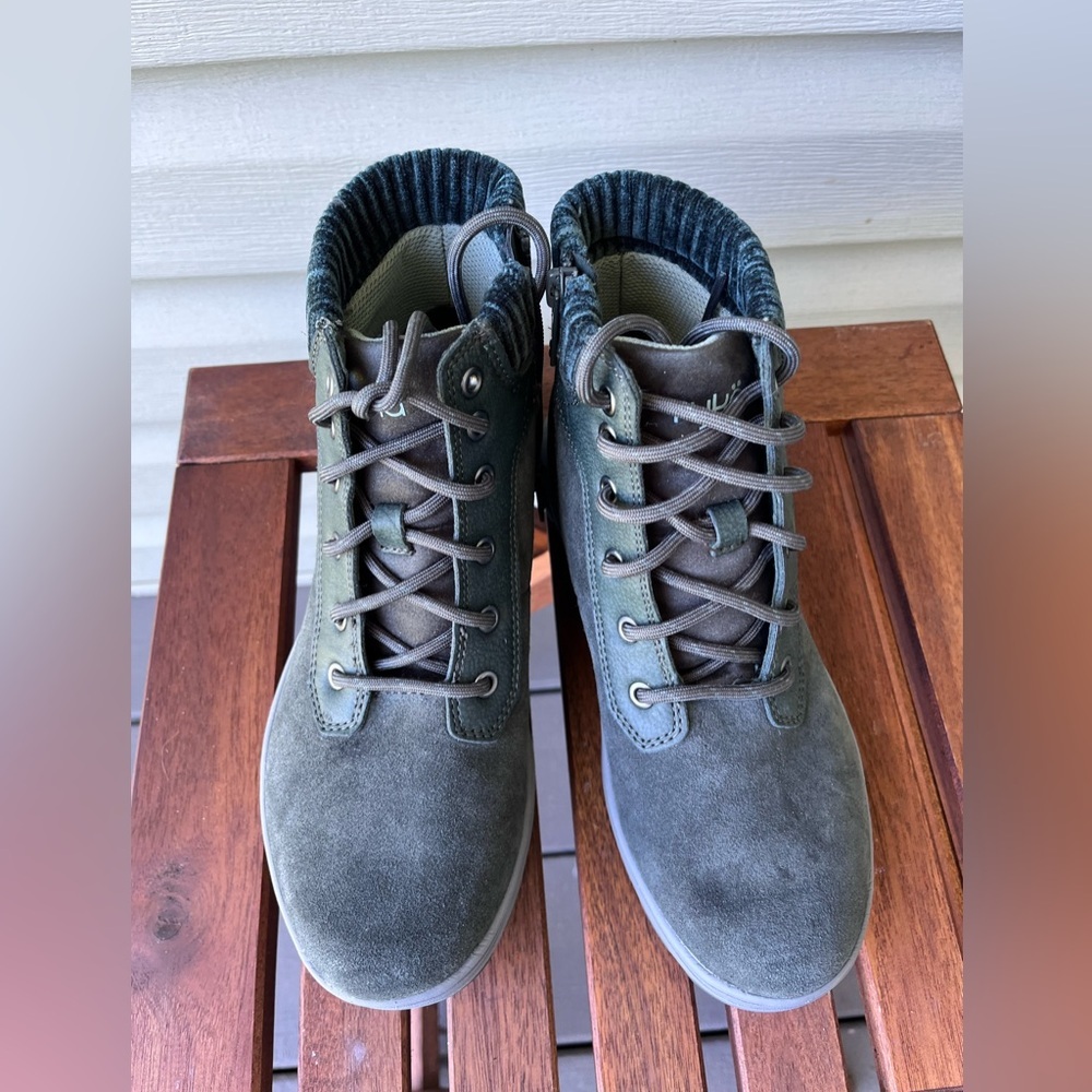 Ryka Green Ankle Boots